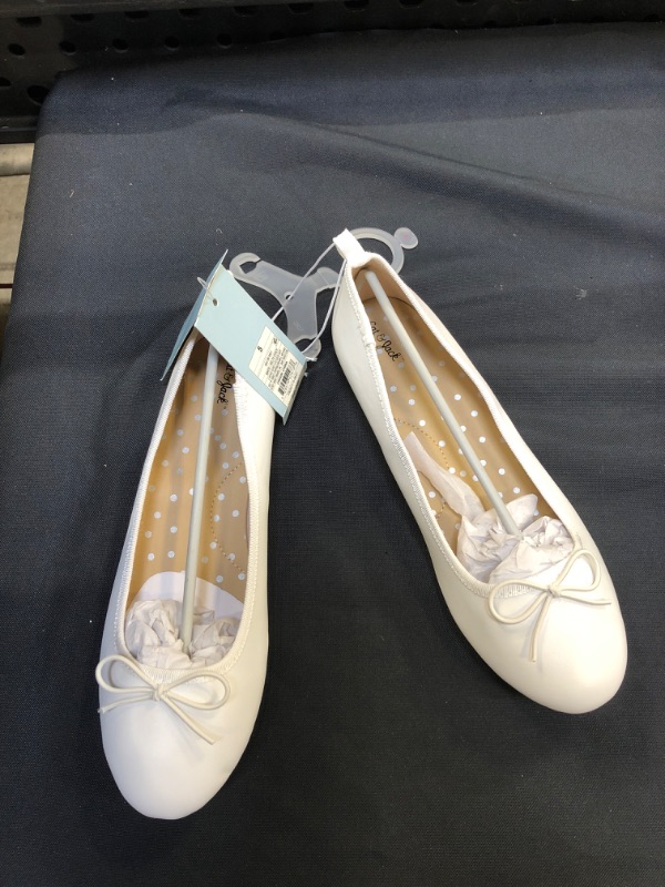 Photo 2 of Girls' Stacy Slip-On Ballet Flats - Cat & Jack White 5

