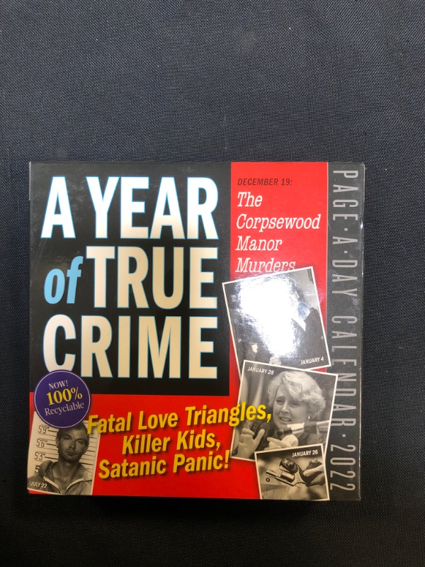 Photo 2 of A Year of True Crime Page-A-Day Calendar 2022: A Year of Murders, Misleads, and Fascinating Forensics