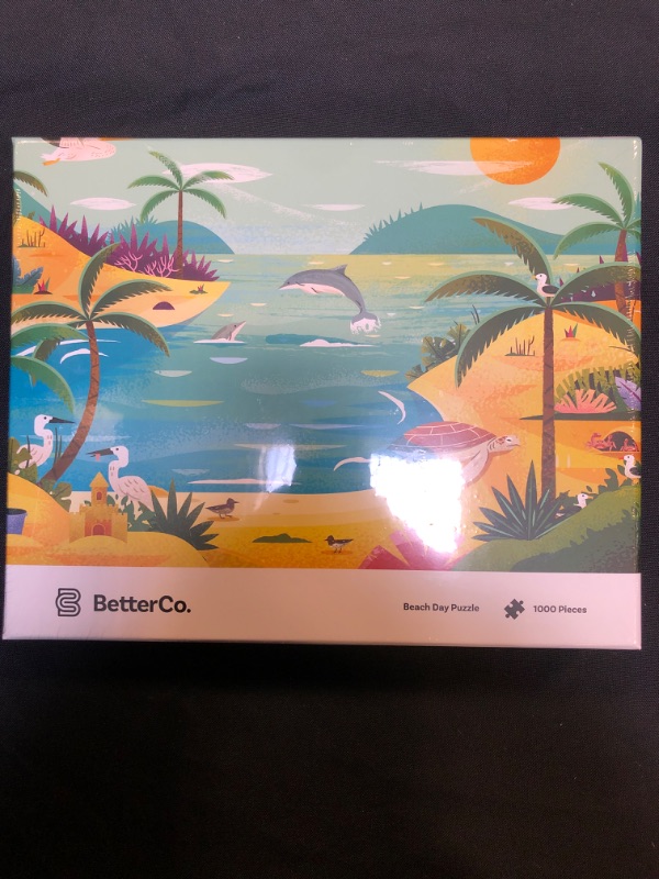 Photo 2 of BetterCo. - Beach Day Puzzle 1000 Pieces - Difficult Jigsaw Puzzles 1000 Pieces - Challenge Yourself with 1000 Piece Puzzles for Adults, Teens, and Kids
