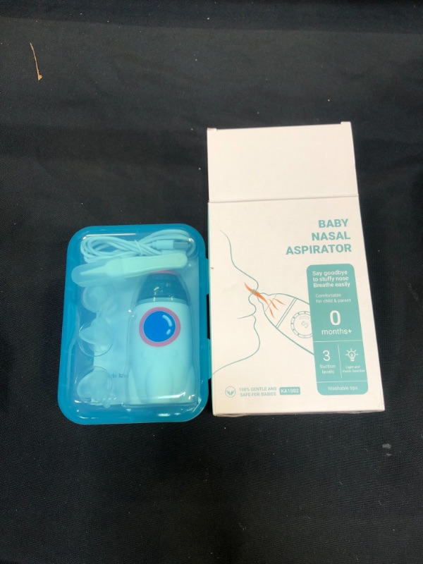 Photo 2 of Baby Nasal Aspirator - Electric Nose Sucker with USB Rechargeable, Adjustable intensities & 3 Replaceable Silicone Tips Nasal Aspirator for Baby Toddlers
