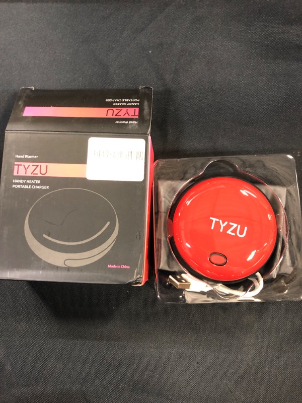 Photo 2 of TYZU Hand Warmers Rechargeable, 5000mAh Portable Hand Warmer Heater, Power Bank with Handwarmers, USB Electric Hand Warmers, Quick Double-Sided Heating, Pocket Warmer, Heat Therapy Great for Outdoo