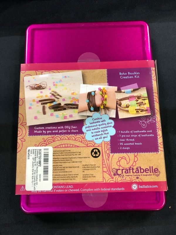 Photo 3 of Craftabelle – Boho Baubles Creation Kit – Bracelet Making Kit – 101pc Jewelry Set with Beads – DIY Jewelry Kits for Kids Aged 8 Years +