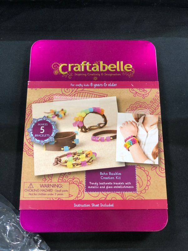 Photo 2 of Craftabelle – Boho Baubles Creation Kit – Bracelet Making Kit – 101pc Jewelry Set with Beads – DIY Jewelry Kits for Kids Aged 8 Years +