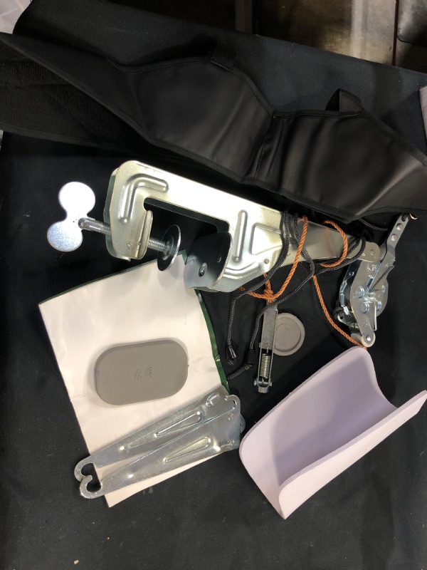 Photo 1 of Neck Cervical Traction Device Unit Kit Home Over Door Neck Spinal Decompression Devices Orthopedic Overhead Traction Stretcher Head Harness Neck Brace Pain Relief Physical Therapy Set