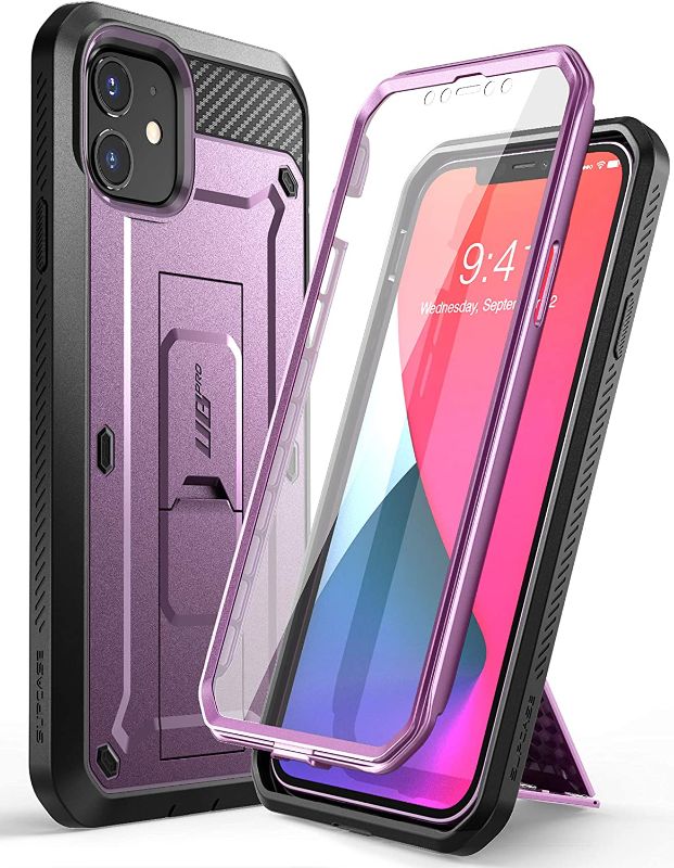 Photo 1 of 2  PK SUPCASE Unicorn Beetle Pro Series Case for iPhone 12 Mini (2020 Release) 5.4 Inch, Built-in Screen Protector Full-Body Rugged Holster Case (Violte)
