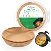 Photo 1 of Air Fryer Disposable Paper Liner, 50PCS Non-stick Air Fryer Parchment Paper Liners, Oil-proof Baking Roasting Paper for Air Fryer, Microwave Oven, Frying Pan (7.9 x 7.9 x 1.7")