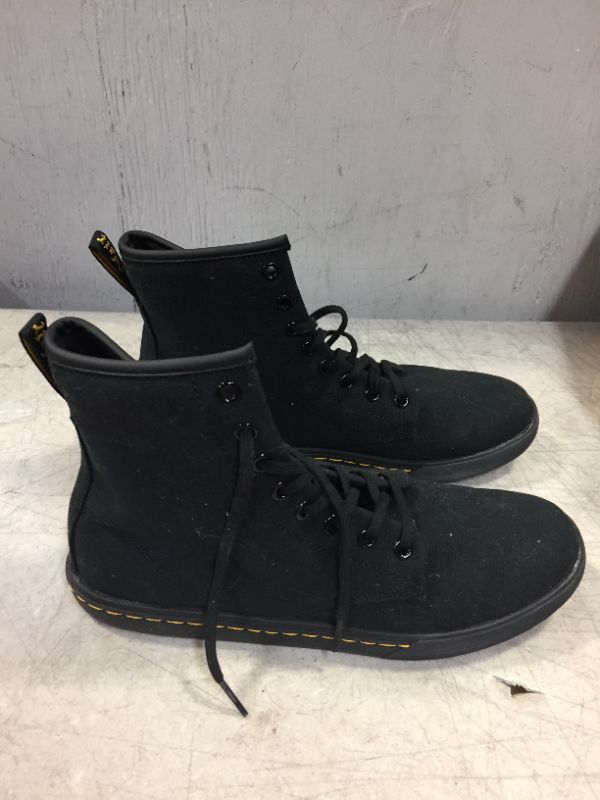 Photo 2 of A classic look in a more durable package the Men's Dr. Martens Cairo Canvas Chukka Boot. Canvas upper in a chukka boot style with a round toe. Lace-up closure with metal ... SIZE 9 

