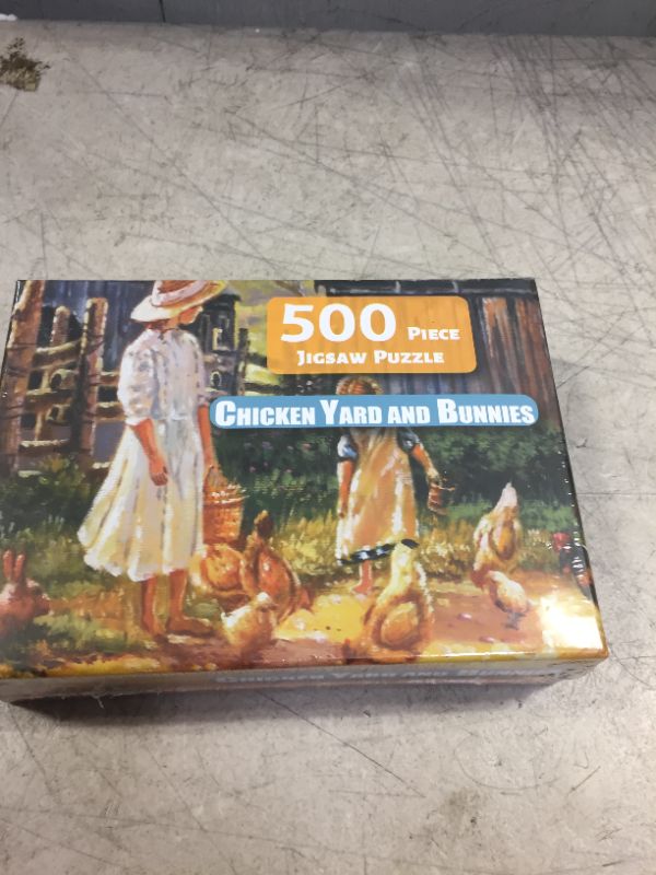 Photo 1 of Easter Jigsaw Puzzles 500 Pieces for Adults -Chick and Rabbit Puzzle --FACTORY SEALED --
