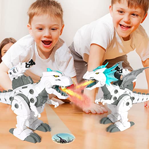 Photo 1 of Boys STEM Take Apart Dinosaur - Walking Dinosaur with Water Mist Spray & LED Lights Glowing Eyes & Projection Toys for 6 7 8 9 10 11 12 Old Boys Girls Gifts
