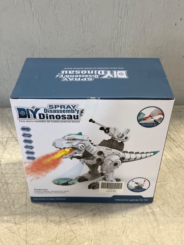 Photo 2 of Boys STEM Take Apart Dinosaur - Walking Dinosaur with Water Mist Spray & LED Lights Glowing Eyes & Projection Toys for 6 7 8 9 10 11 12 Old Boys Girls Gifts
