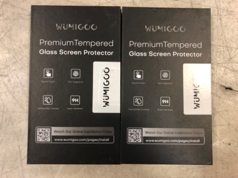 Photo 1 of (3+3 Pack) Wumigoo Compatible with Samsung Galaxy S22 Plus / S22+ 5G 6.6 inches Screen Protector Tempered Glass and Camera Lens Protector, Fingerprint Unlock Compatible, Case Friendly, HD Clear set of 2
