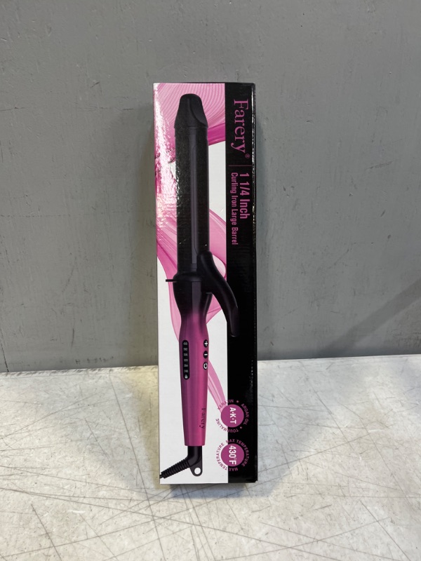 Photo 1 of FARERY 1 1/4 INCH CURLING IRON LARGE BARREL 