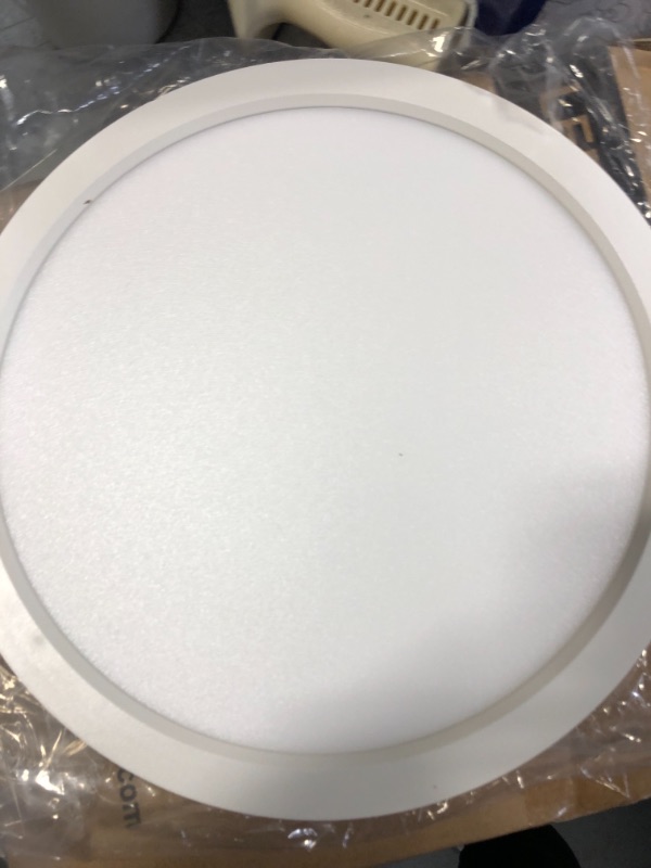 Photo 3 of 13 Inch LED Round Flat Panel Light, 24W, 2400lm 3000K/4000K/5000K CCT Selectable, Dimmable