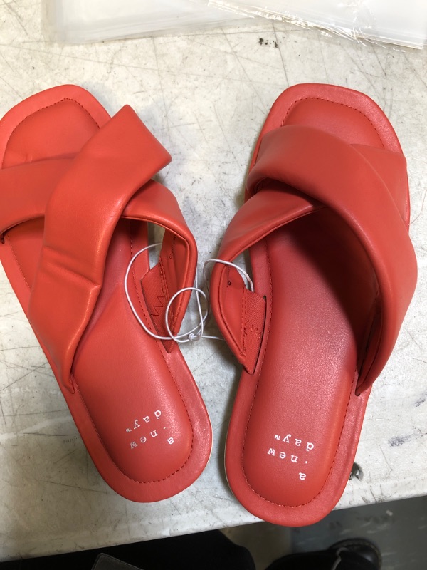 Photo 1 of A  NEW DAY RED SANDALS 
WOMEN
SIZE 6.5