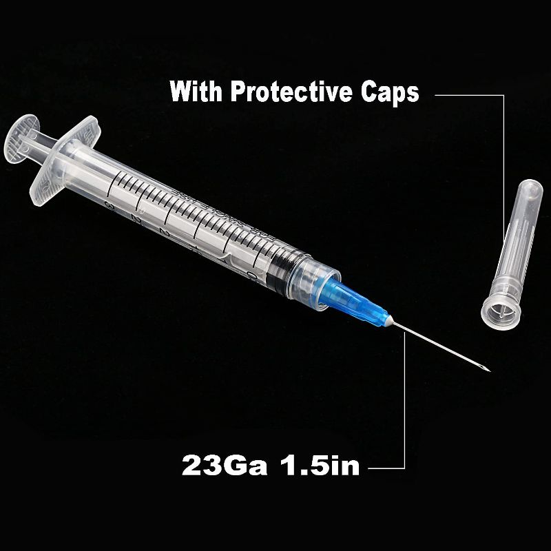 Photo 1 of 100Pack 3ml/cc with 23Ga 1.5” Safety Individually Wrapped
