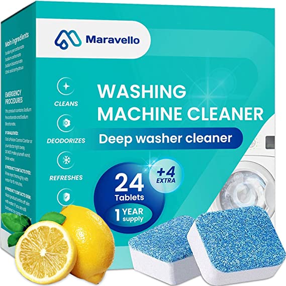 Photo 1 of 28-Tablets Fresh Washing Machine Cleaner, Eco Friendly Deep Cleaning And Deodorize 1-Year Supply, Professional Washer Machine Cleaner Suitable For All Washer Machines Including HE Front Loader & Top Load Washer - EXP: 08//02/2025
