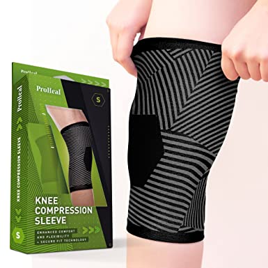 Photo 1 of Compression Knee Brace Sleeve Small - Compression Knee Sleeves for Men and Women - For Pain Relief, Support, Runners, Meniscus, ACL Tears, Arthritis - Comfortable Breathable Knit - SIZE SML 
