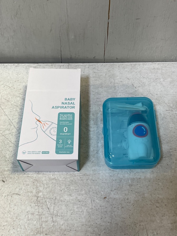 Photo 2 of Baby Nasal Aspirator - Electric Nose Sucker with USB Rechargeable, Adjustable intensities & 3 Replaceable Silicone Tips Nasal Aspirator for Baby Toddlers
