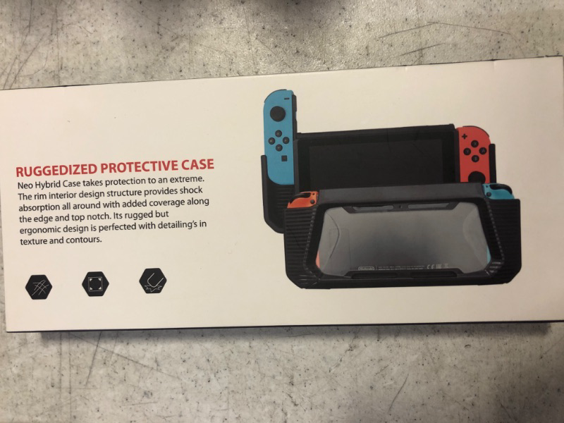 Photo 2 of HEYSTOP Case with Screen Protector Compatible with Nintendo Switch, TPU Protective Heavy Duty Cover Case Compatible with Nintendo Switch with Shock-Absorption and Anti-Scratch,Red

