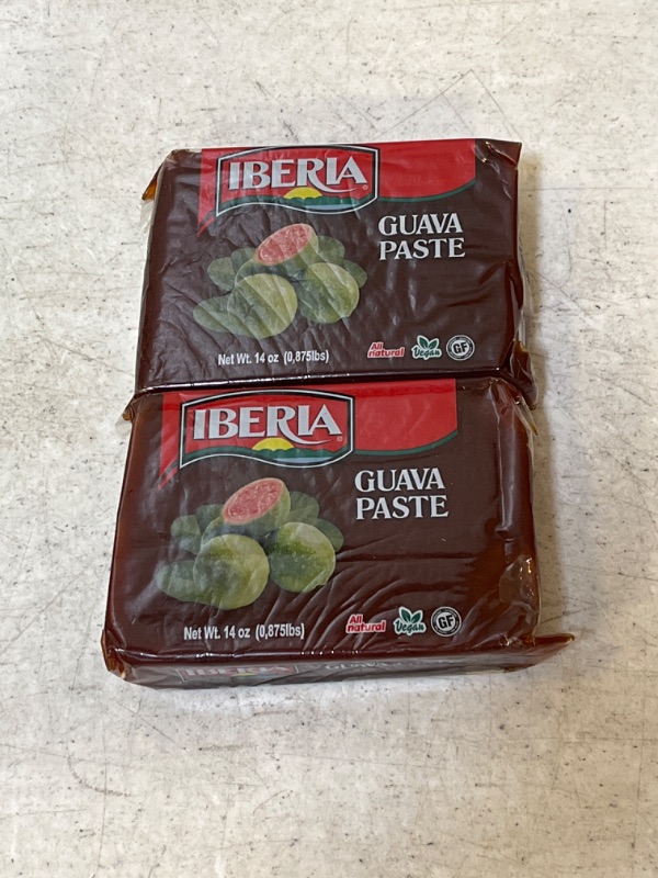 Photo 2 of 2ct - Iberia Guava Paste, 14 oz, All Natural, Vegan, Gluten Free, Halal, Kosher Guava Paste for Snacks, Cooking, Baking - exp: NOV 18, 2023
