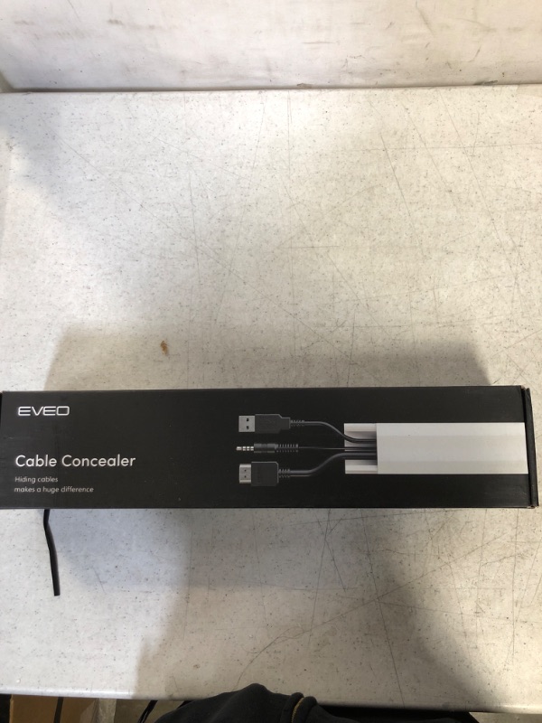 Photo 2 of 153” Cord Hider - Cord Cover Wall - Paintable Cable Concealer, Wire hiders for TV on Wall - Cable Management Cord Hider Wall Including Connectors & Adhesive Cable Raceway - Cord Management White
