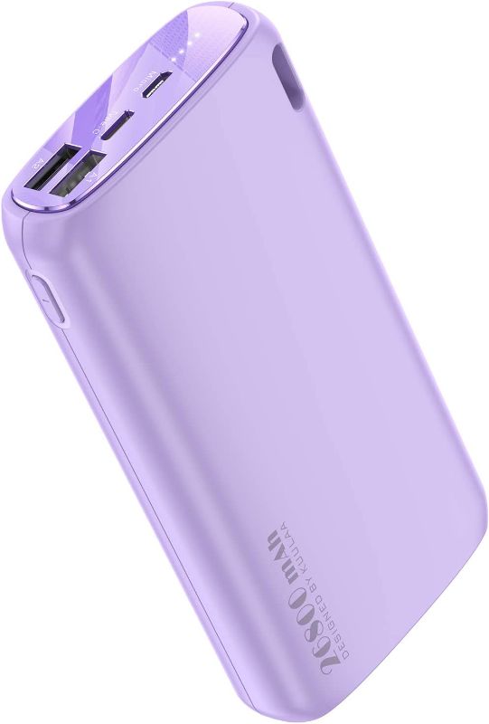 Photo 1 of Kuulaa Portable Charger 26800mAh, High Capacity Power Bank, Dual-Input and Dual-Output Battery Pack USB C, Cell Phone Battery Chargers for iPhone, Samsung Galaxy, Google LG & etc
