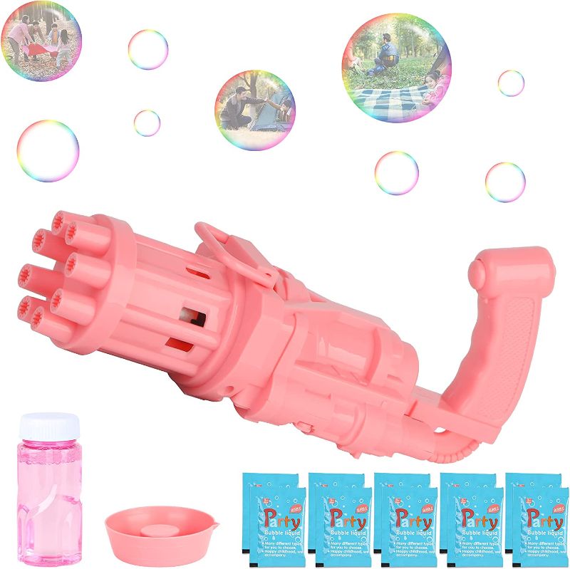 Photo 1 of Bubble Machine for Toddlers,2021 Cool Automatic Bubble Maker Novelty Bubble Outdoor Toys for Kids,Black
