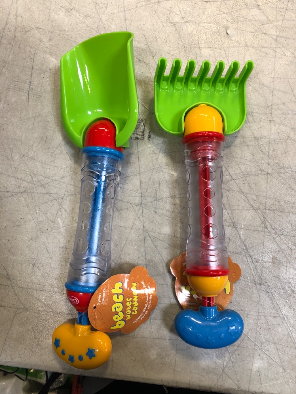 Photo 2 of Beach Sand Toys 2Pack, Beach Water Spray Digging Sand Shovel Rake,Two in One Water Pump Toys, Summer Swimming Pool Beach Party Water Outdoor Toy
