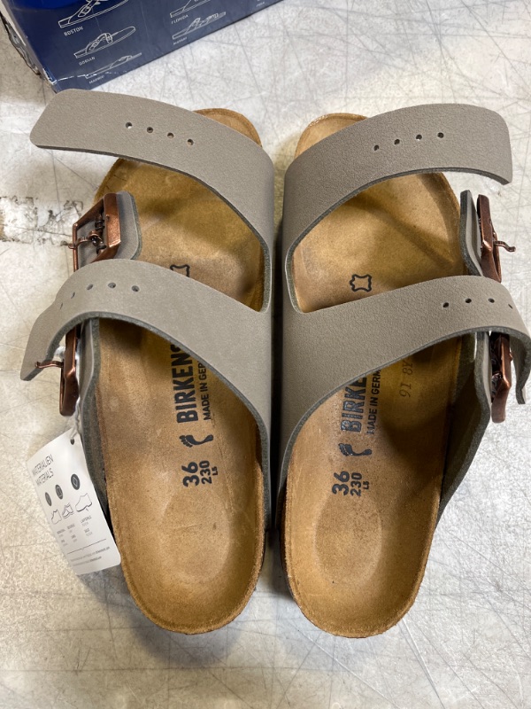 Photo 2 of birkenstock men's eva arizona sandal stone SIZE 36EU