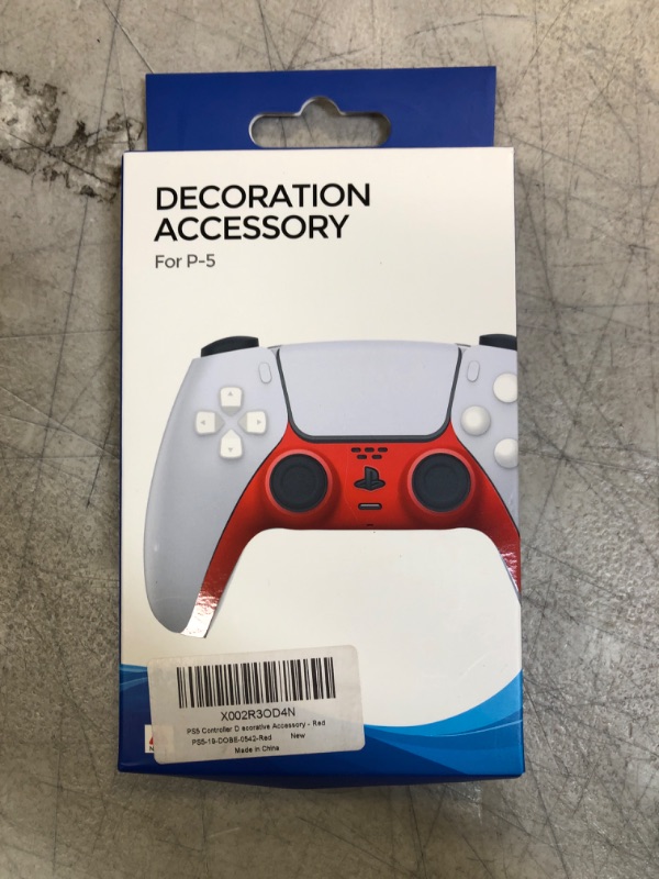 Photo 2 of PS5 Controller Plate, Decorative PS5 Controller Faceplate Red, PS5 Controller Accessories Red

