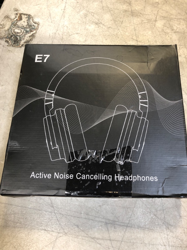 Photo 1 of MOVSSOU E7 Active Noise Cancelling Headphones Bluetooth Headphones Wireless Headphones Over Ear with Microphone Deep Bass, Comfortable Protein Earpads, 30 Hours Playtime for Travel/Work, Black