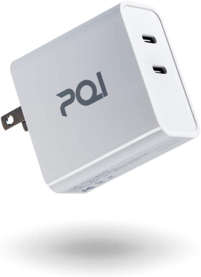 Photo 1 of PQI 36W USB C Wall Charger | 36 Watt Type C Dual Ports Adapter Plug | Supports PD 3.0 Fast Charging | Compact & Portable USB C Charger Block | Compatible with Apple iPhone 12 Pro Max & More | White