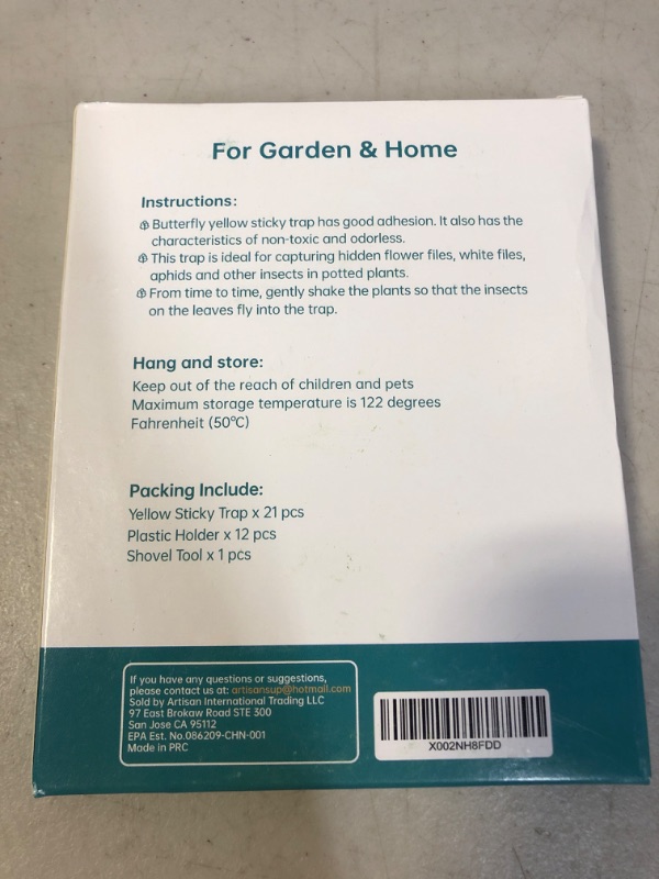 Photo 1 of ALLRoad 21 Pcs Yellow Sticky Fruit Fly Traps Gnat Trap for Indoor/Outdoor Houseplant Sticky Bug with Holes Insect Catcher Protect The Plant