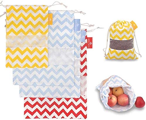 Photo 1 of 2 COUNT Simply Eco 4 pack set of reusable produce bags SIZE LARGE 