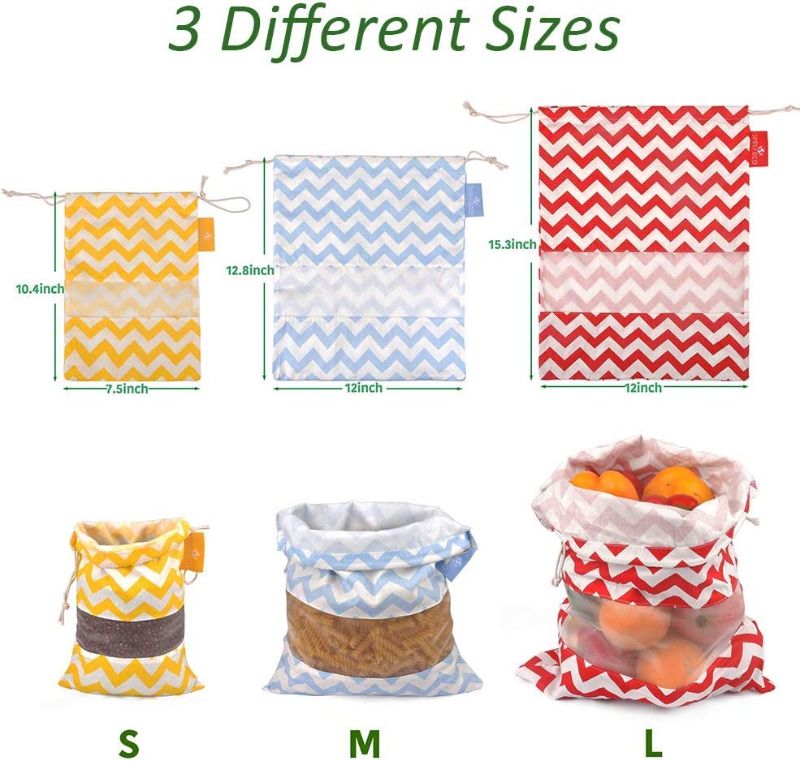 Photo 1 of 2 COUNT Simply Eco 4 pack set of reusable produce bags SIZE LARGE 