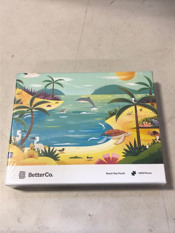 Photo 2 of BetterCo. - Beach Day Puzzle 1000 Pieces - Difficult Jigsaw Puzzles 1000 Pieces - Challenge Yourself with 1000 Piece Puzzles for Adults, Teens, and Kids
