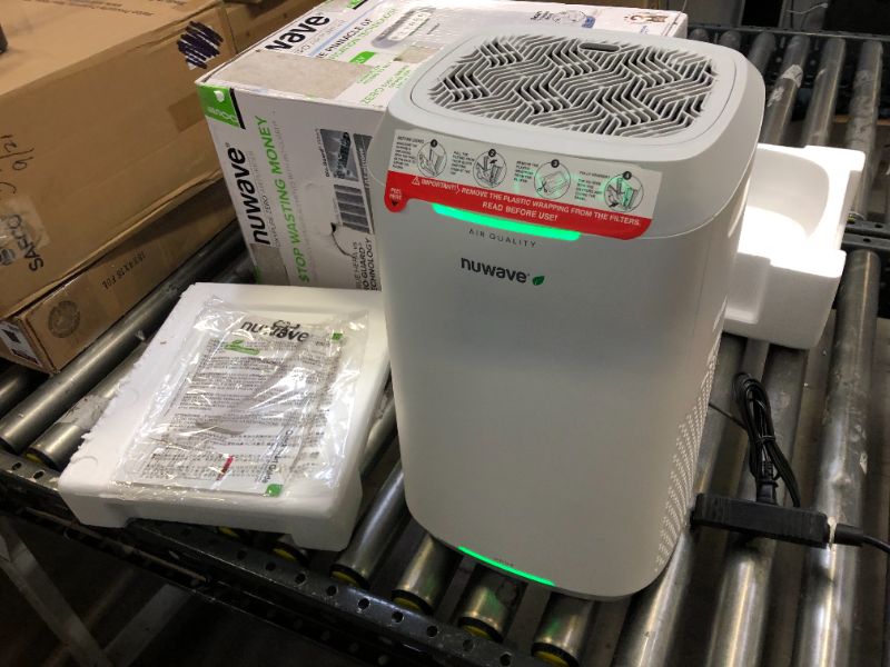 Photo 2 of NUWAVE OxyPure ZERO Smart Air Purifier, ZERO Waste & ZERO Filter Replacements, Large Area up to 2,002 Sq. Ft. Adjusts 6 Fan Speeds for Optimal Purification, Washable & Reusable Filters
