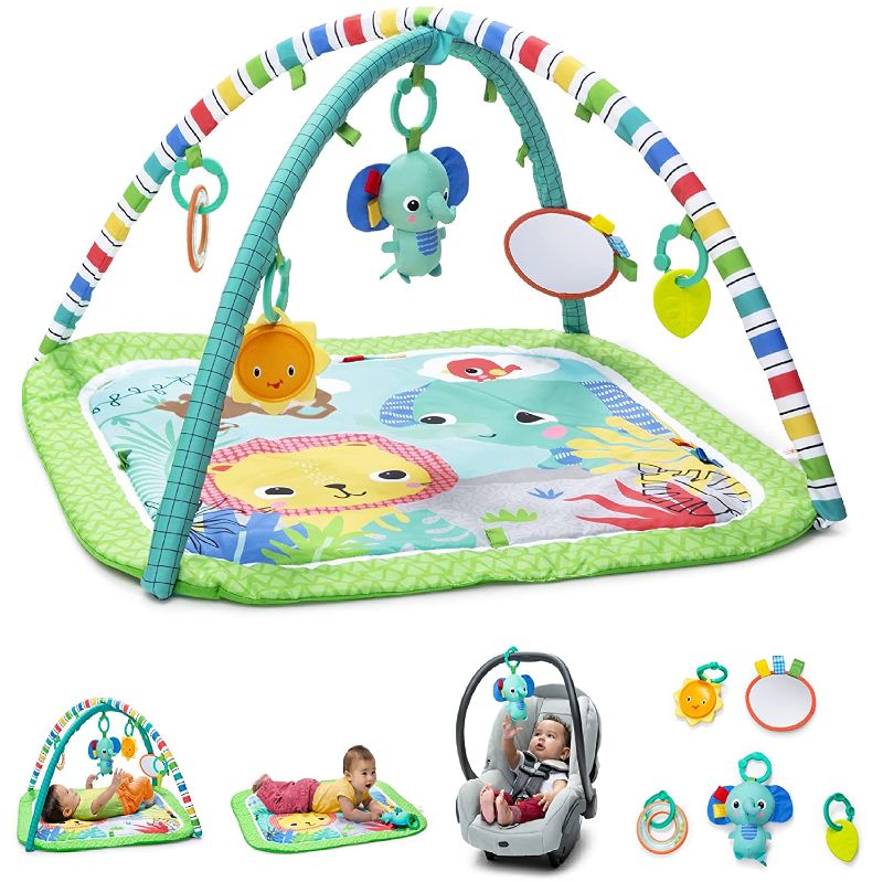 Photo 1 of Bright Starts Wild Wiggles Activity Gym & Play Mat with Take-Along Toys