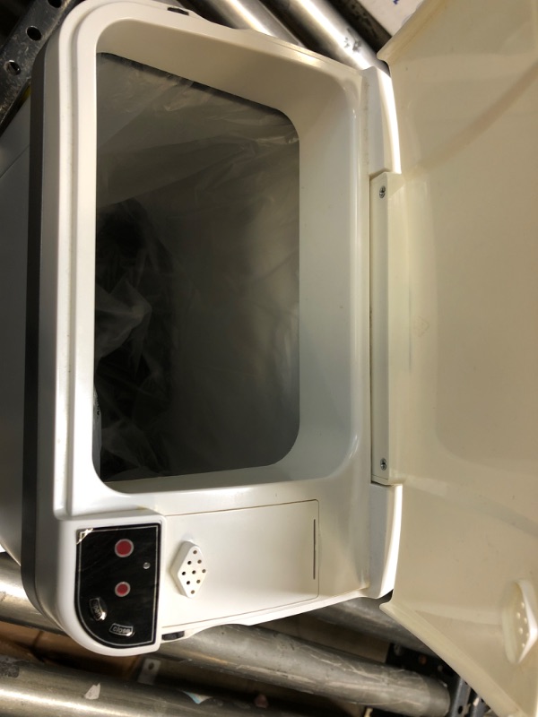 Photo 3 of 2.5 Gal. Pearl White Touchless Automatic Sensor Trash Can with Odor Filter and Fragrance-- BATTERY OPERATED