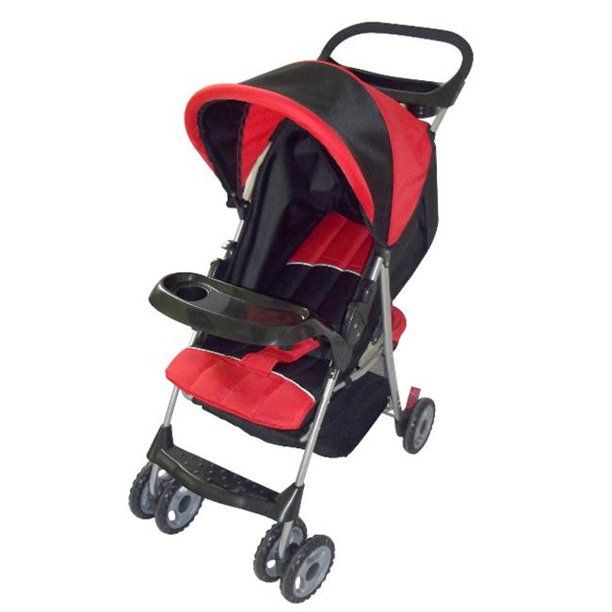 Photo 1 of AmorosO 2232 Red and Black Baby Convenient Stroller
