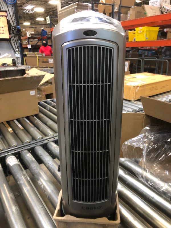 Photo 1 of Lasko 1500W Digital Ceramic Space Heater with Remote, 755320, Silver