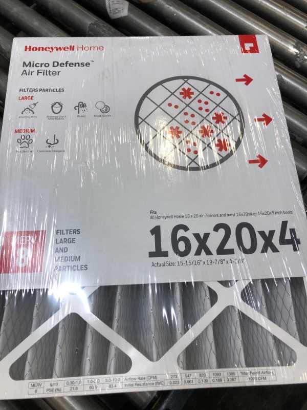 Photo 1 of AIR FILTER, MERV 8, 16 IN X 25 IN X 4 IN, 2 PK