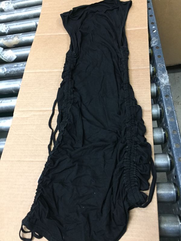 Photo 1 of  BLACK SLEEVELESS DRESS, LARGE 