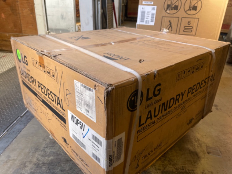 Photo 3 of LG - 29" Laundry Pedestal with Storage Drawer - Graphite steel, FACTORY SEALED. 
