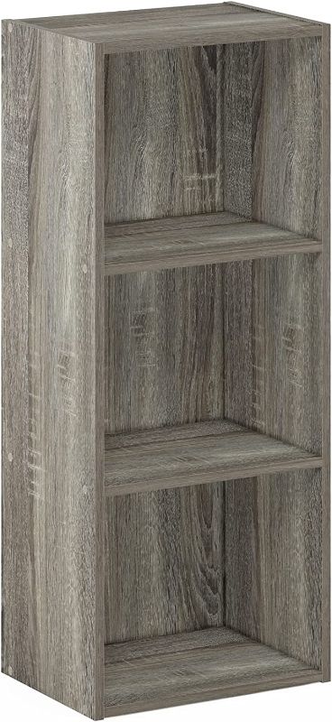 Photo 1 of Furinno Luder 3-Tier Open Shelf Bookcase, French Oak