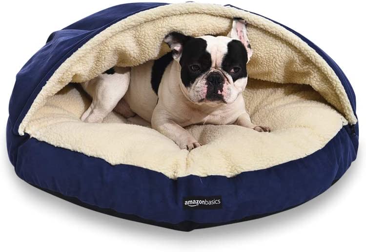 Photo 1 of Amazon Basics Cozy Pet Cave Bed with Removable Hood for Dogs or Cats - Small, Medium, Large, X-Large
