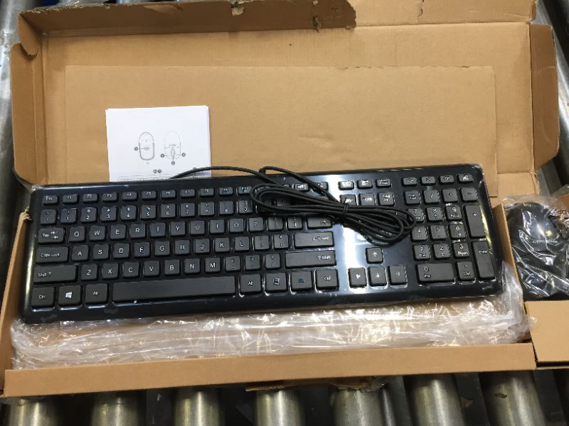 Photo 2 of Amazon Basics Wireless Computer Keyboard and Mouse Combo - Quiet and Compact - US Layout (QWERTY)