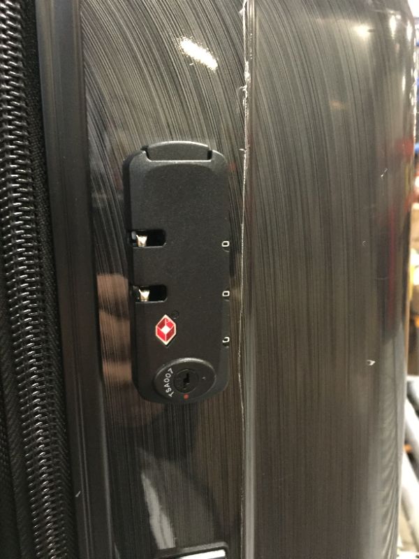 Photo 3 of Samsonite Winfield 2 Hardside Expandable Luggage with Spinner Wheels, Checked-Large 28-Inch, Brushed Anthracite Checked-Large 28-Inch Brushed Anthracite