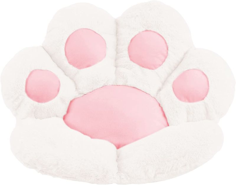 Photo 1 of 
MUDIL23.6*20.5in)UN Cat Paw Cushion Lazy Sofa Office Chair Seat Cushion Cute Gaming Comfortable Building and Soft Floor Cushion Pillow Gift for Girl(White  23.6*20.5in)