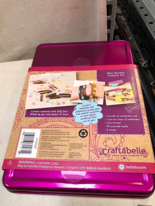 Photo 2 of Craftabelle – Boho Baubles Creation Kit – Bracelet Making Kit – 101pc Jewelry Set with Beads – DIY Jewelry Kits for Kids Aged 8 Years +
(factory sealed)